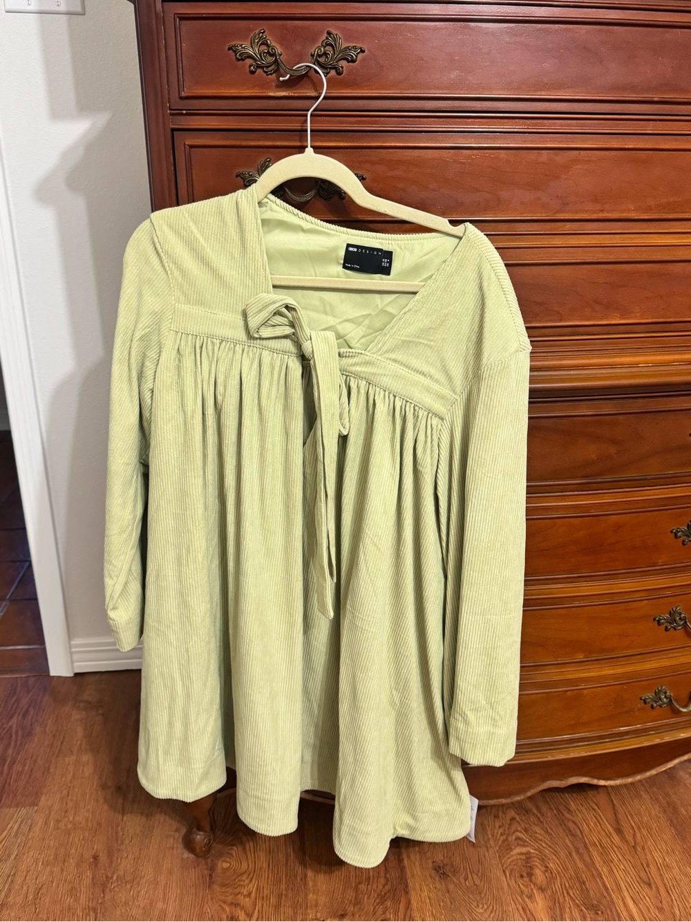 Sage Green Mini Dress